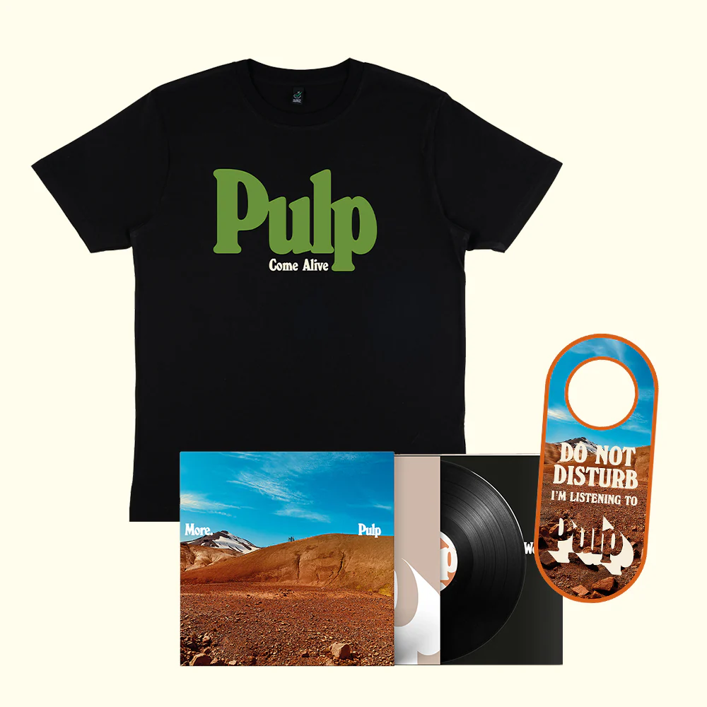 Come Alive Black T-Shirt + Door Sign + LP Bundle